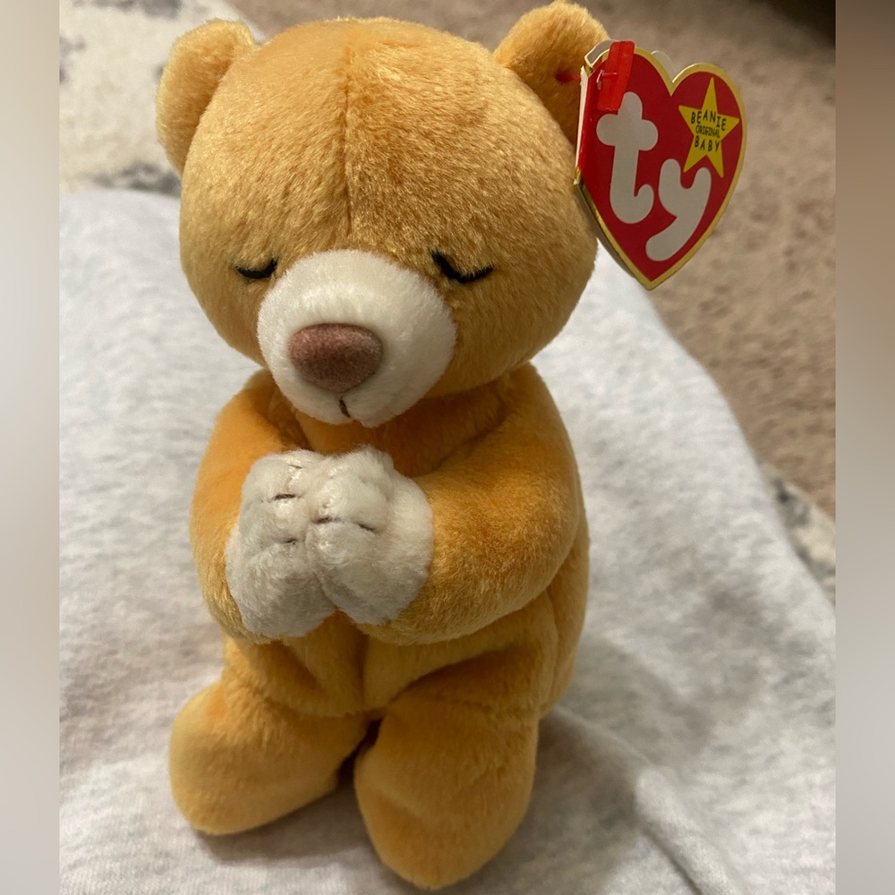 Hope the Bear retired Ty beanie baby with tag error! NWT
